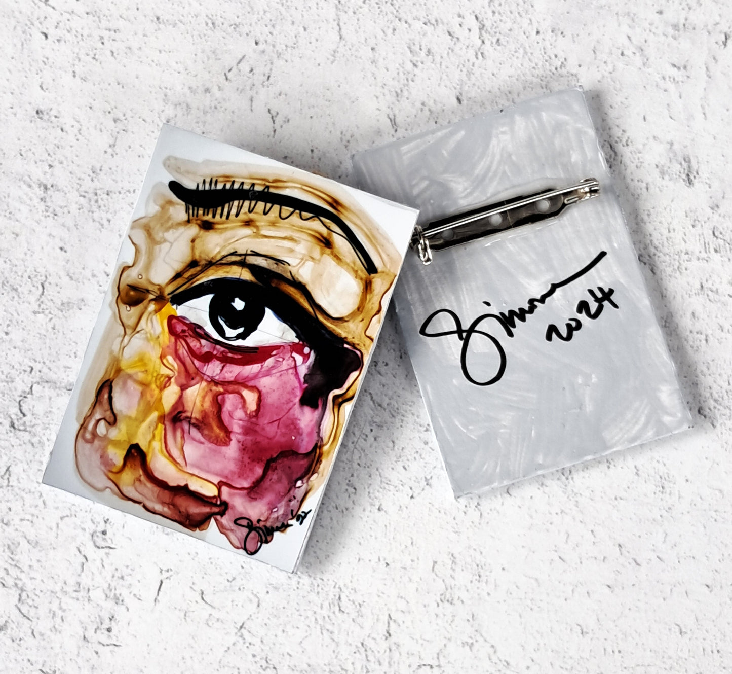 "I AM" ART PIN
