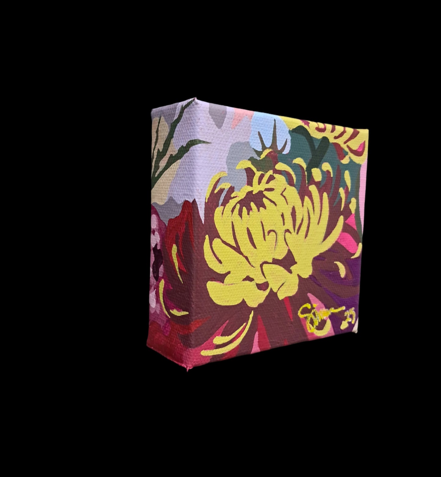 Pink Joy_Mini No.4 (SINGLE YELLOW CHRYSANTHEMUMS)