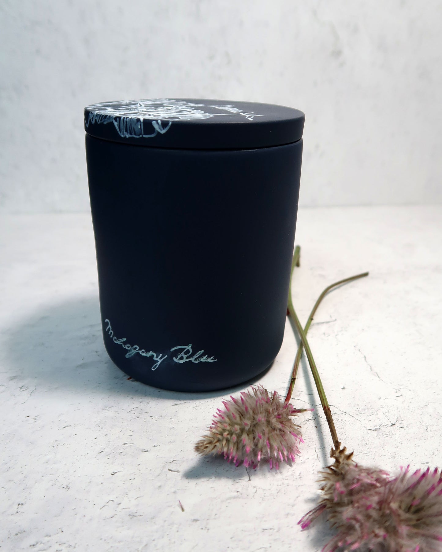 10oz Dream Vessel Beeswax Candle with Lid (Navy)