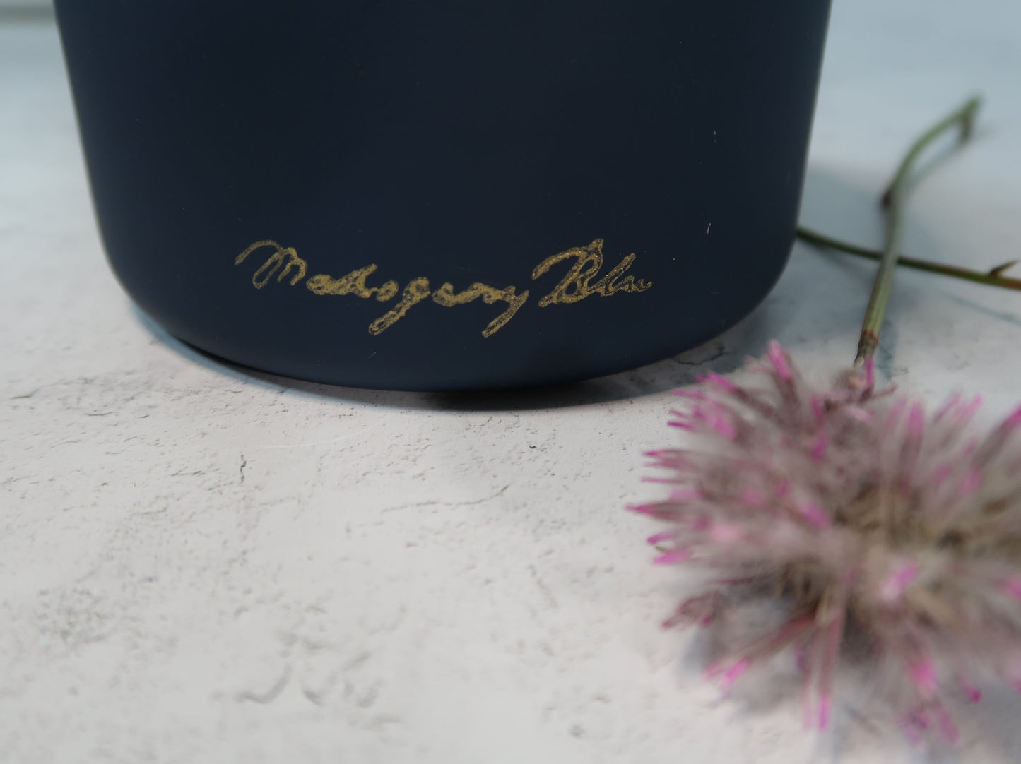 13oz Dream Vessel Beeswax Candle with Lid (Navy)
