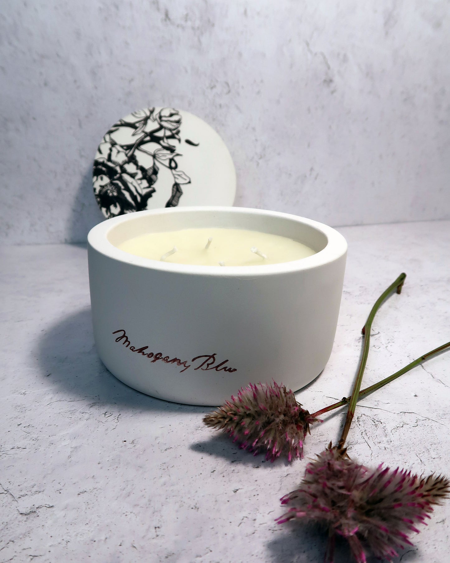 13oz Dream Vessel Beeswax Candle with Lid (White)