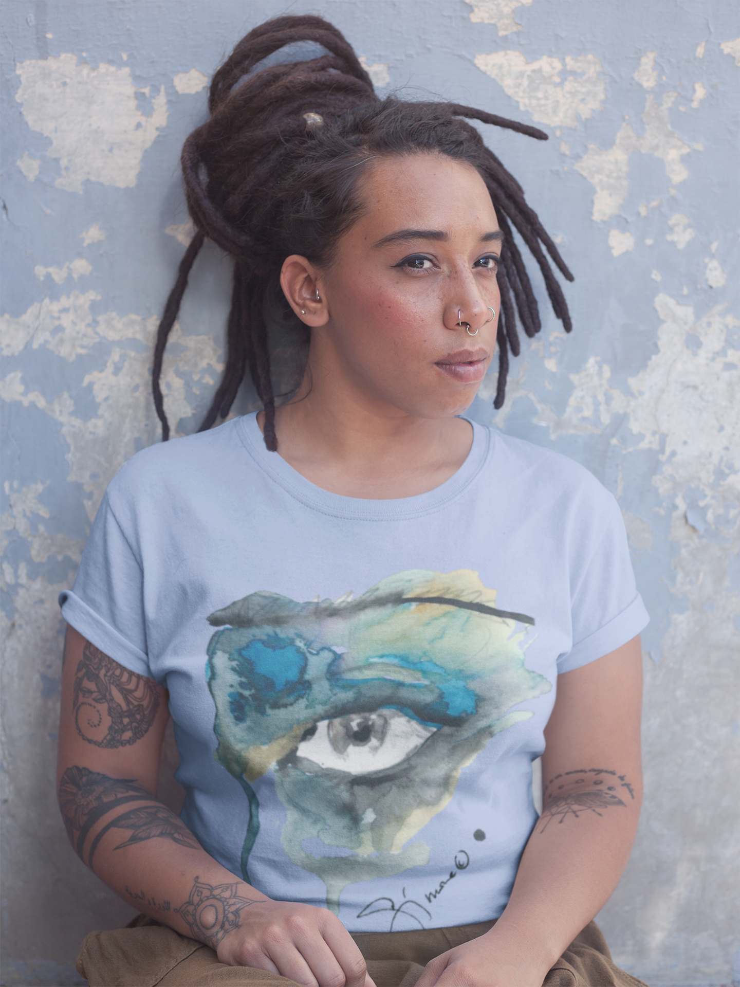 Eye No.1 in Blue Unisex T-shirt
