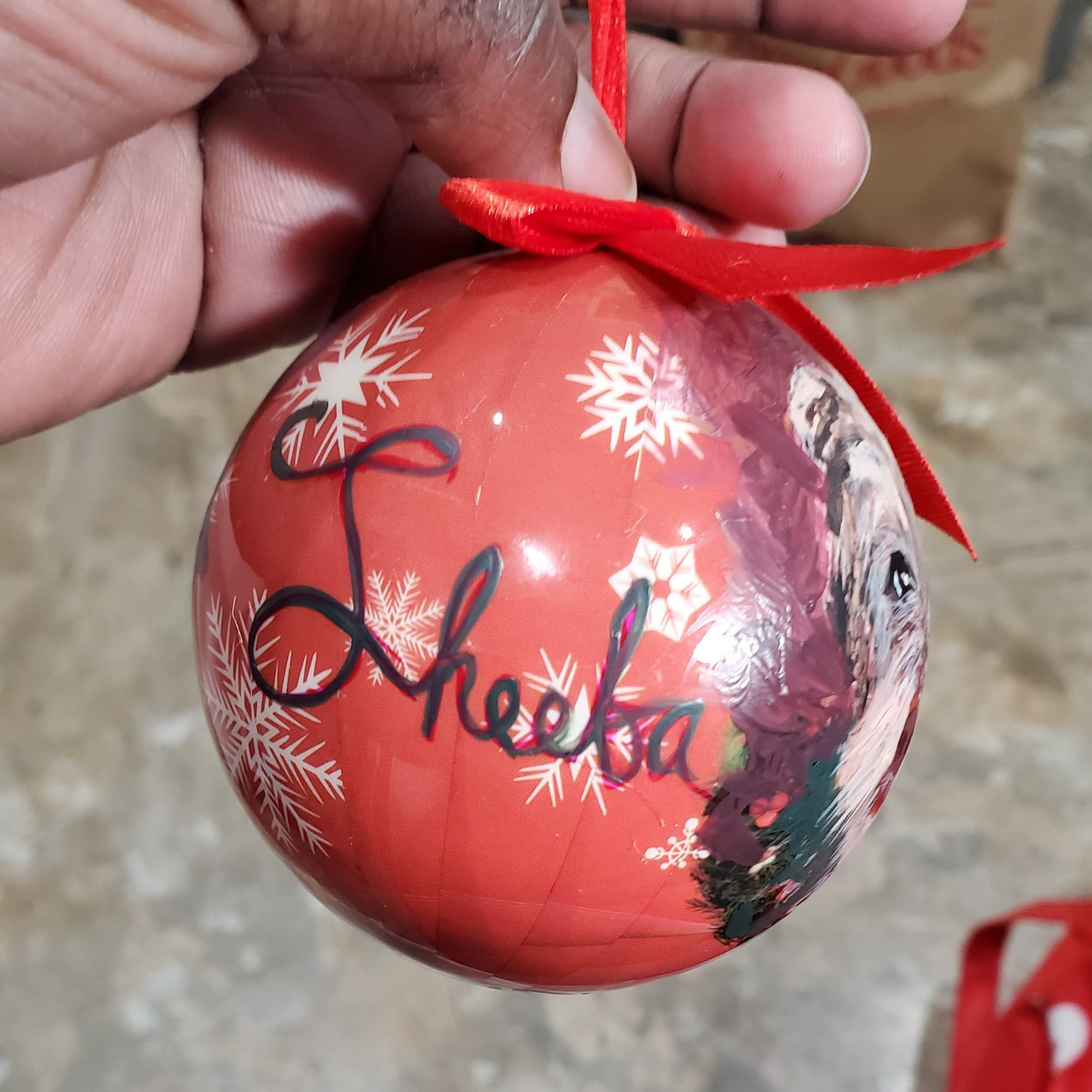 Hand Painted Treasured Pet Ornament Keepsake