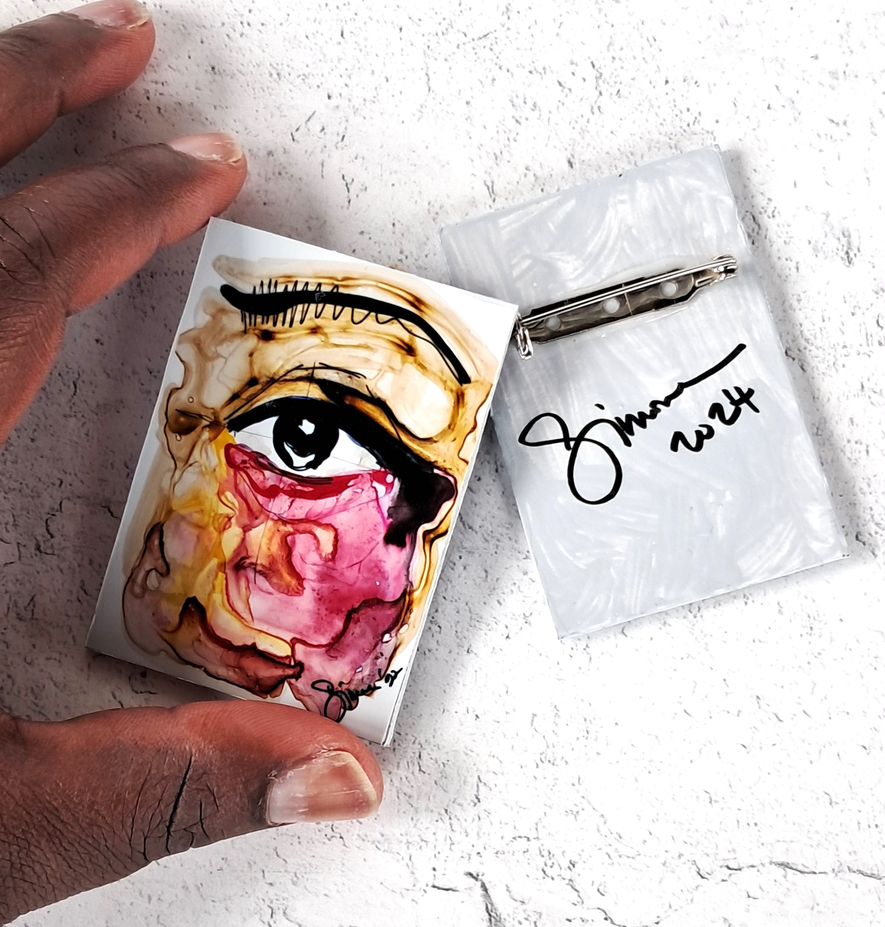 "I AM" ART PIN