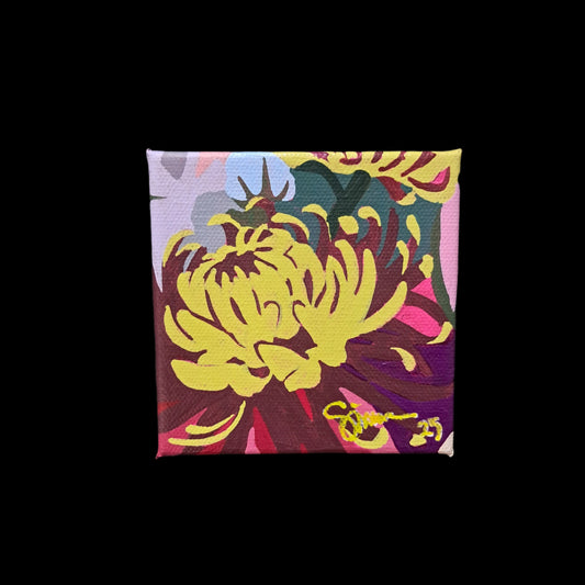 Pink Joy_Mini No.4 (SINGLE YELLOW CHRYSANTHEMUMS)