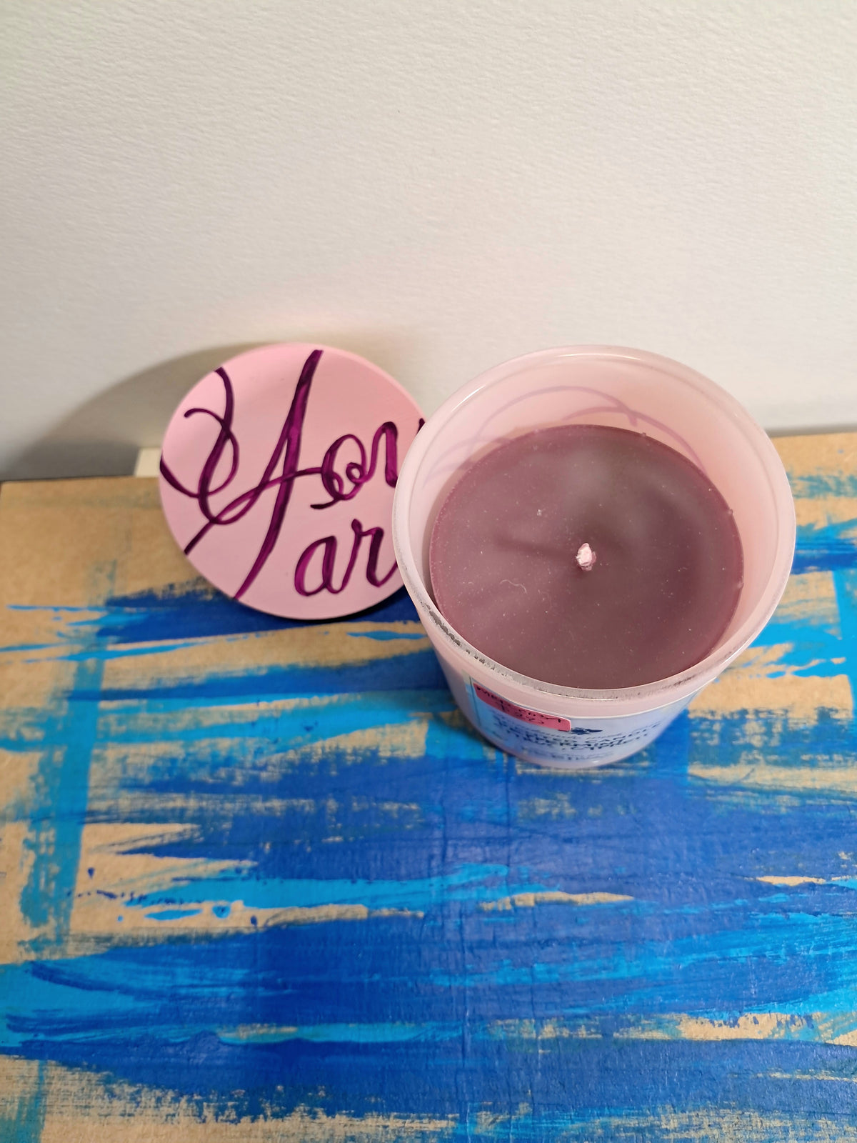 6oz "Joy" Beeswax Candle with Lid