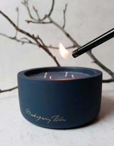 13oz Dream Vessel Beeswax Candle with Lid (Navy)
