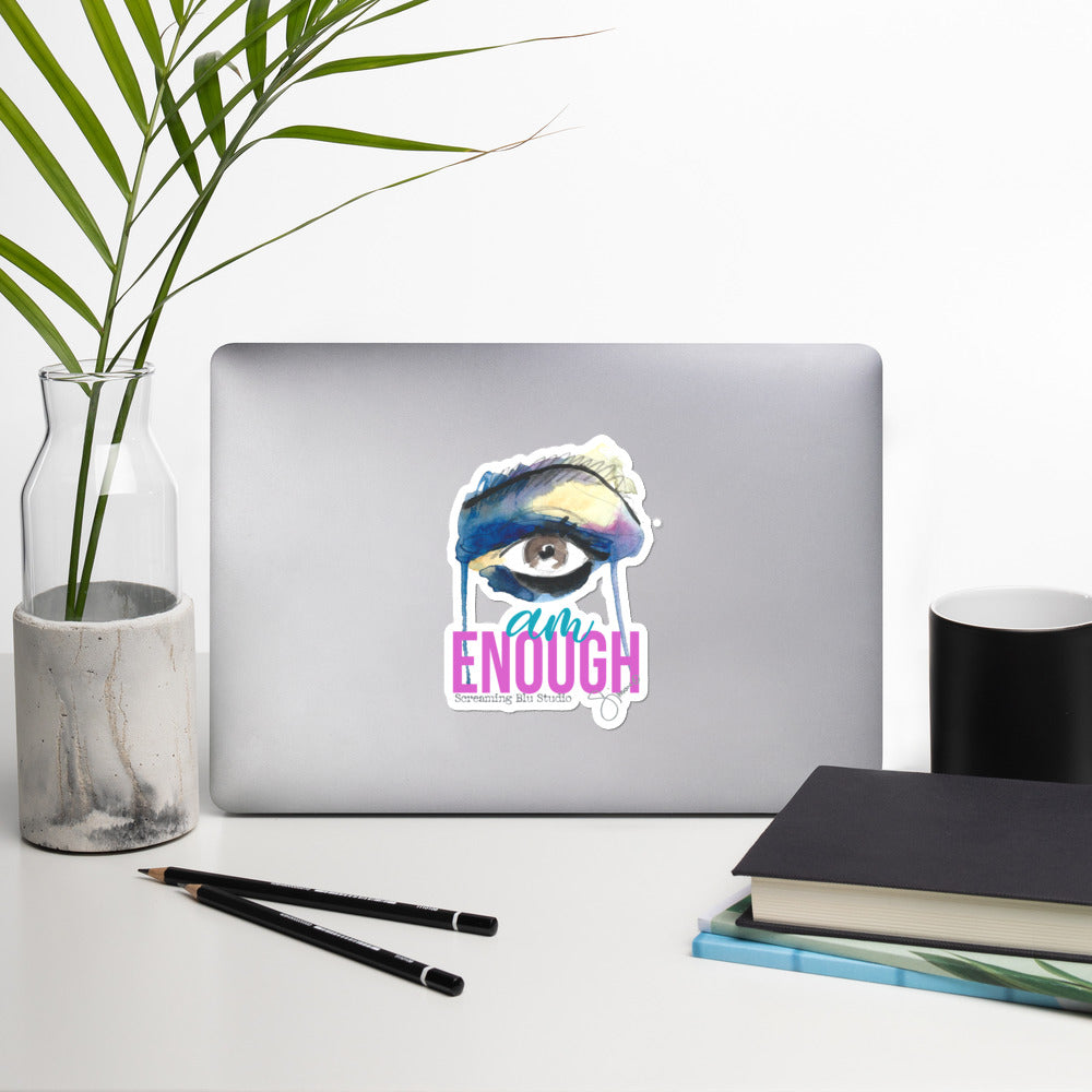 I AM ENOUGH Bubble-free stickers