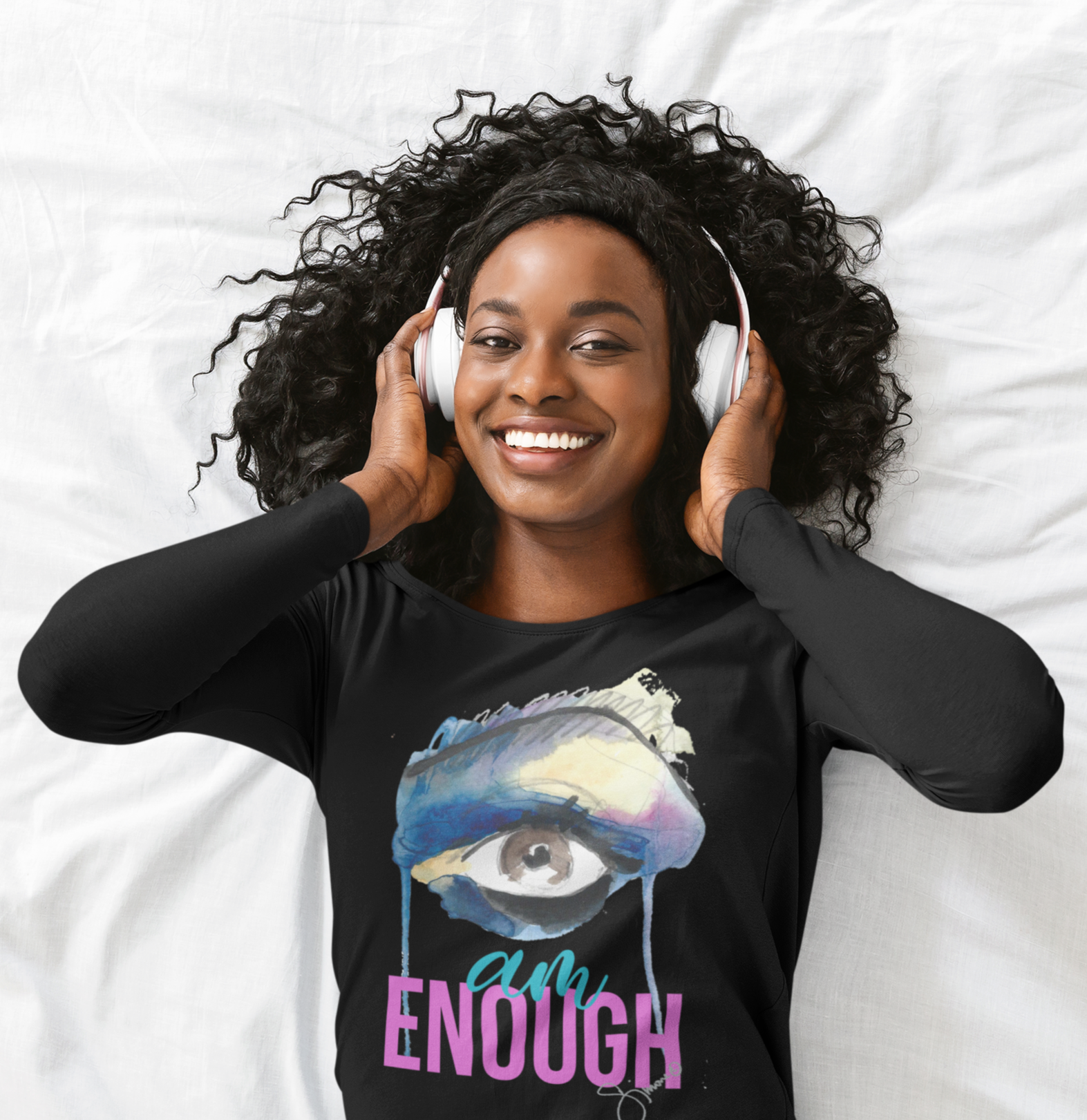 I AM ENOUGH Unisex Long Sleeve Tee