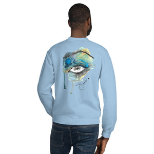 Eyes No.1 in Light Blue Unisex Sweatshirt