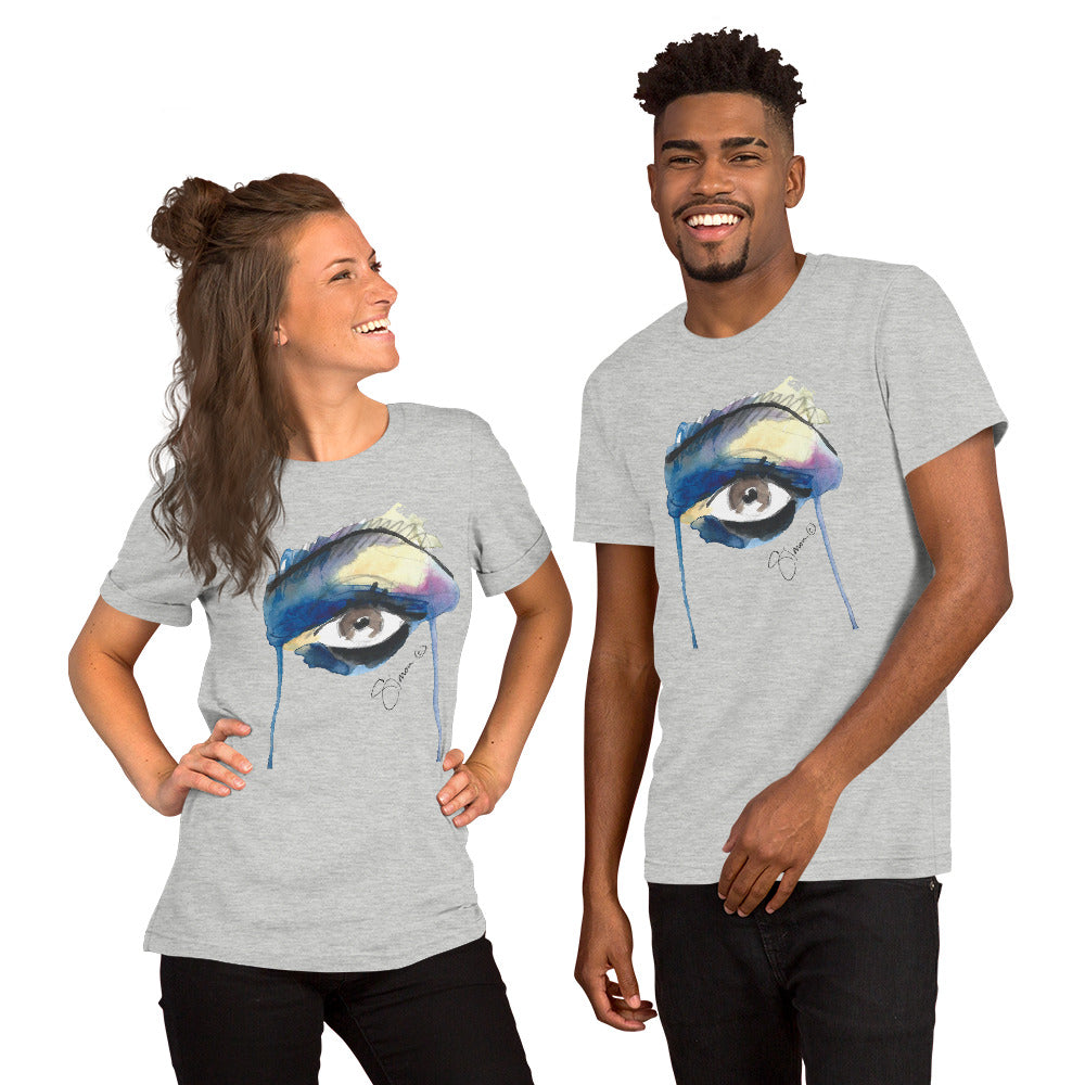 Eyes No.7 Short-Sleeve Unisex T-Shirt (Gray)