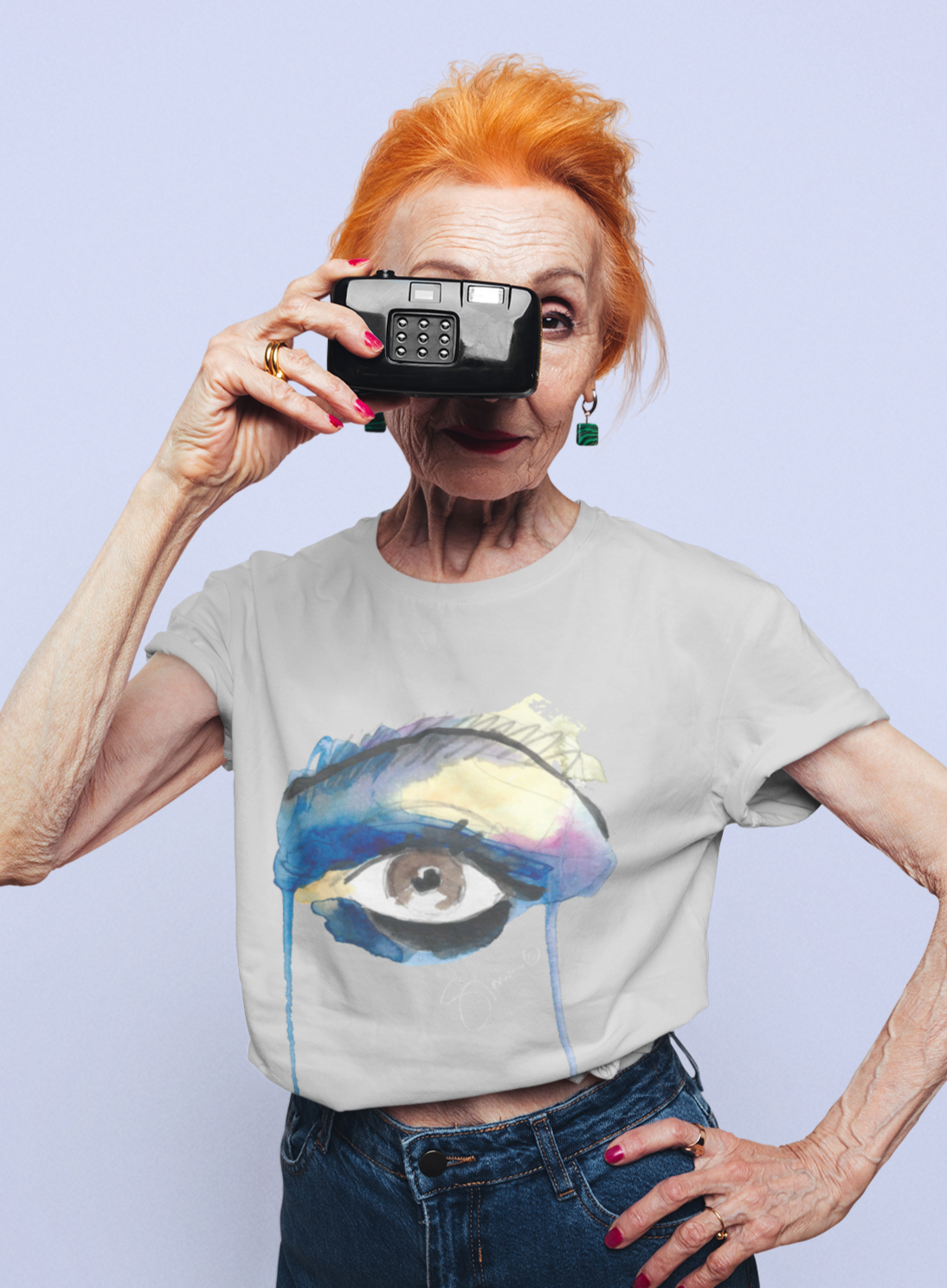 Eyes No.7 Short-Sleeve Unisex T-Shirt (Gray)